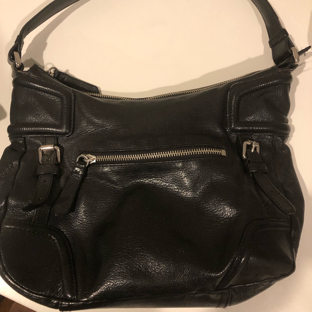 Black Leather Cole Haan Purse, Authentic